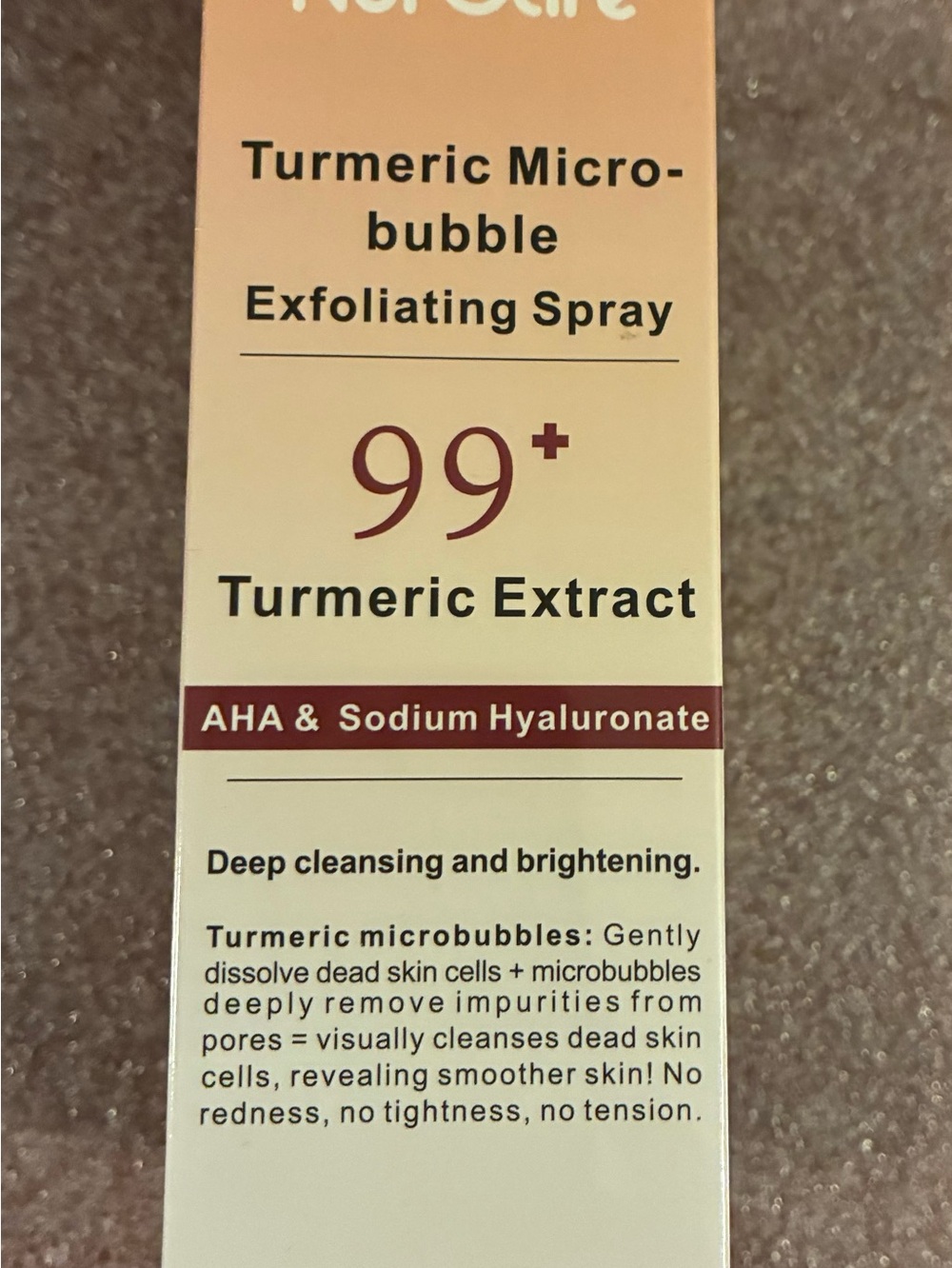 Turmeric Micro-bubble Exfoliating Spray - 99% Turmeric Extract
* Lot of 2